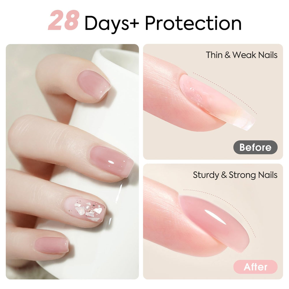 CANNI gel brush stroke showing smooth self-leveling texture for easy shaping