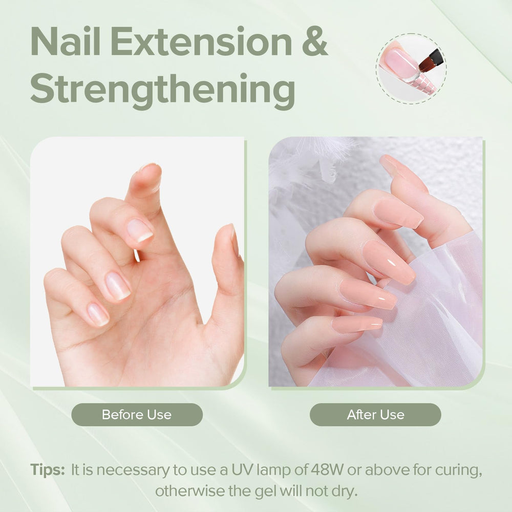 CANNI builder gel on brush being applied for precise sculpting benefit