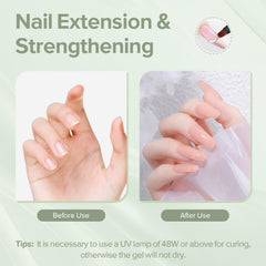 CANNI builder gel on brush being applied for precise sculpting benefit