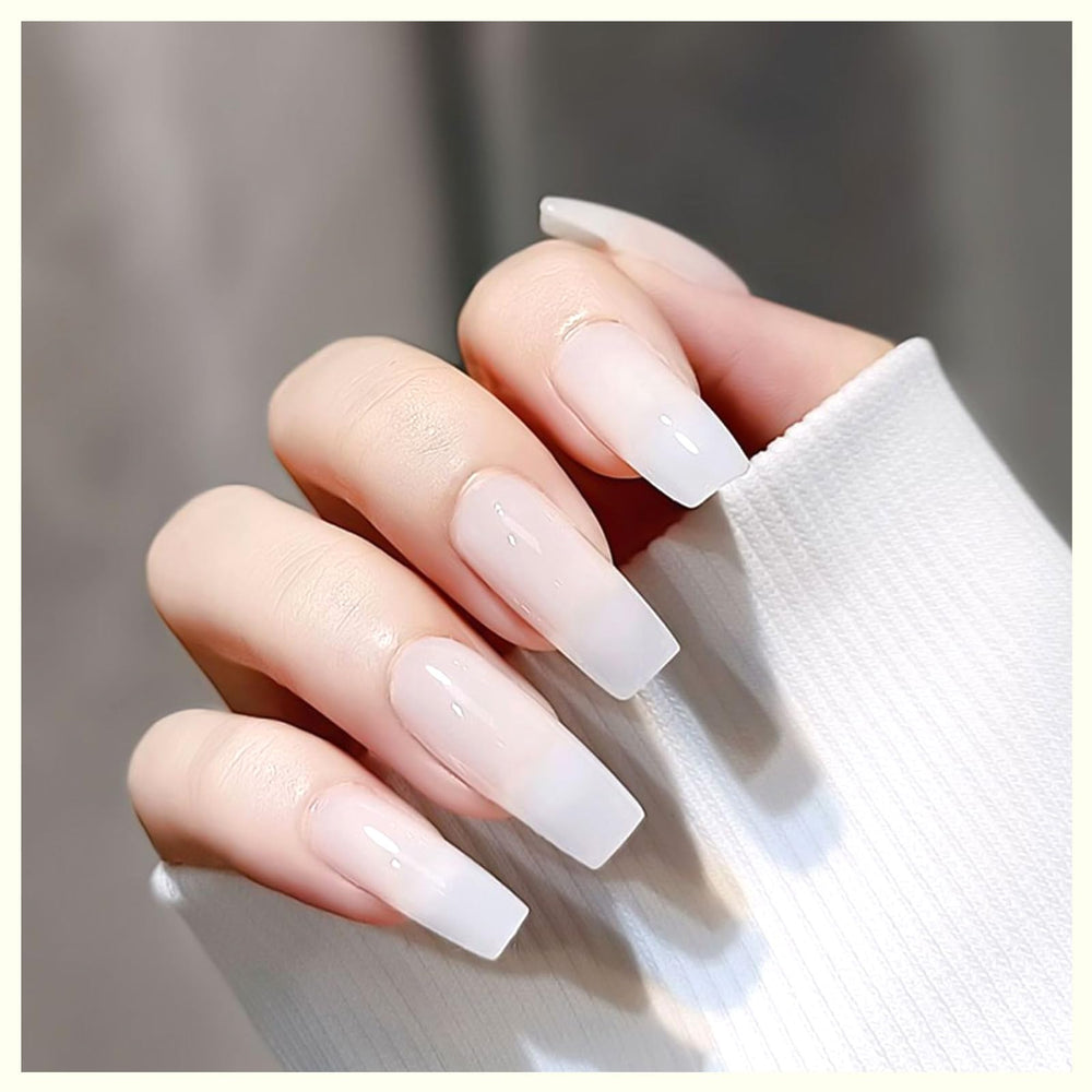 CANNI builder gel cured overlay closeup showing hard glossy finish benefit