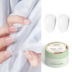CANNI builder gel jelly texture closeup highlighting smooth spreadability benefit