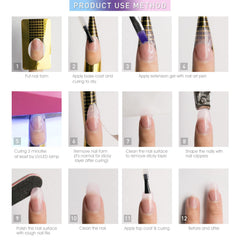 CANNI builder gel lifestyle nail station showing fast salon-quality results