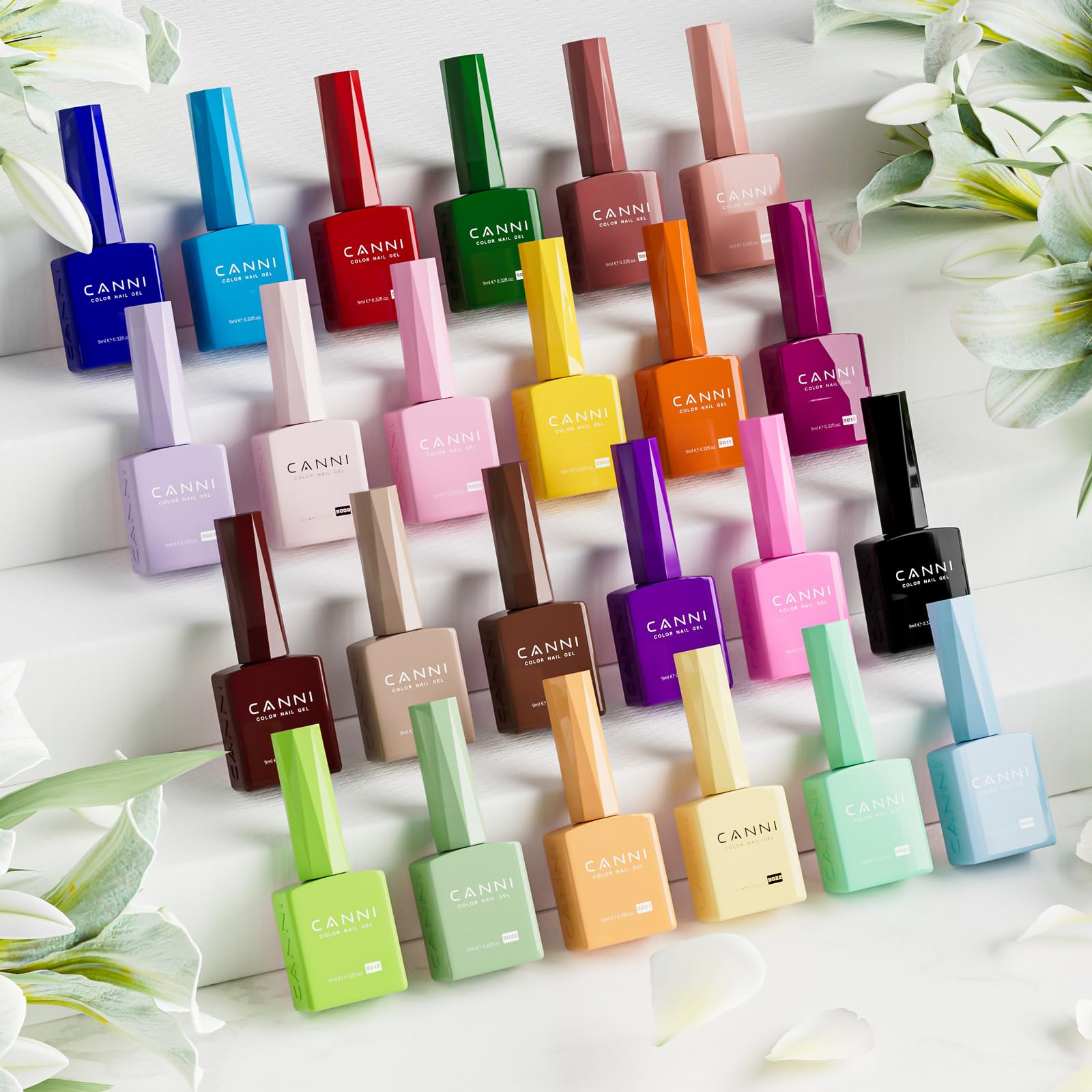 CANNI cured nails with glossy finish demonstrating durable shine and salon-quality