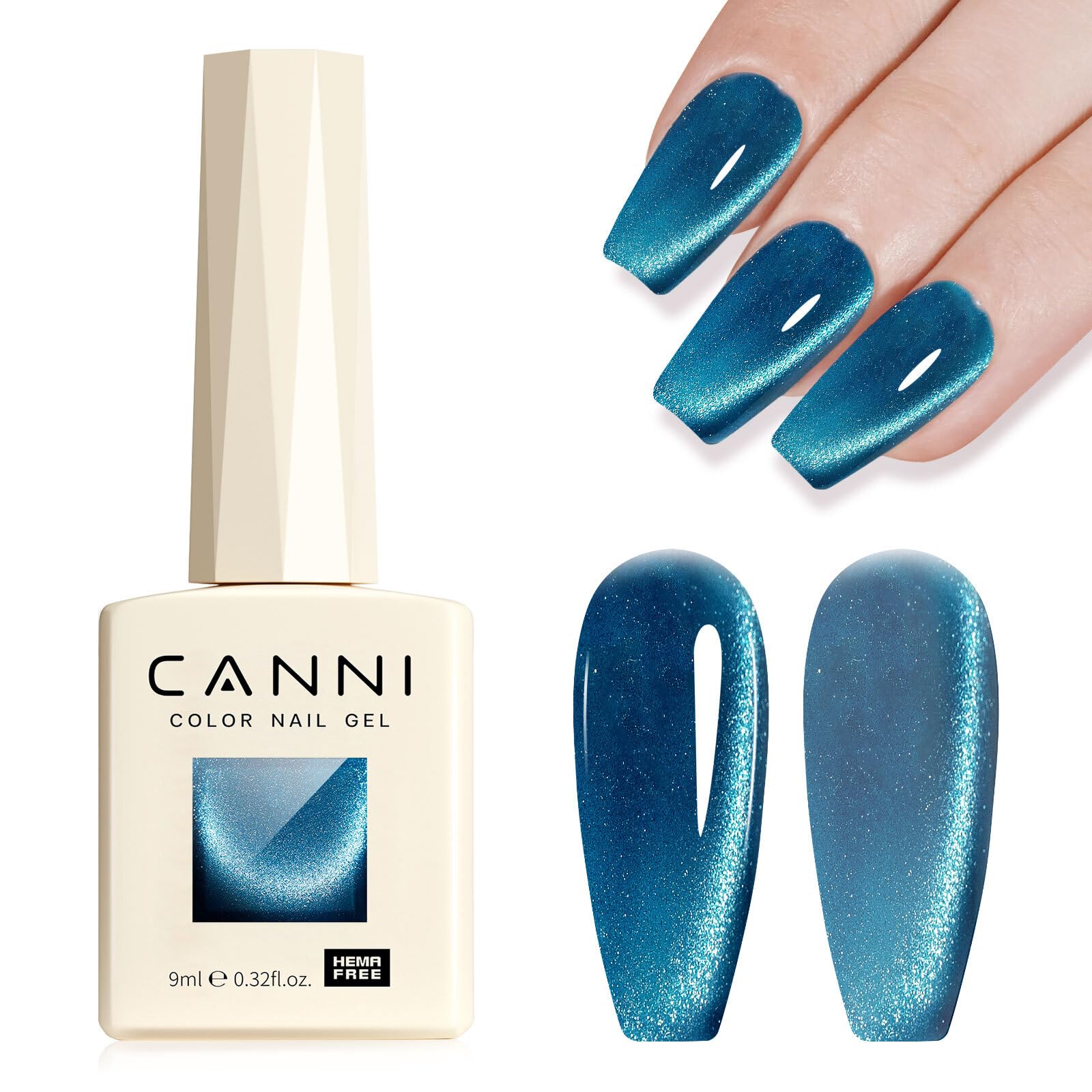 CANNI Chathams Blue front bottle showing rich color and gloss benefit