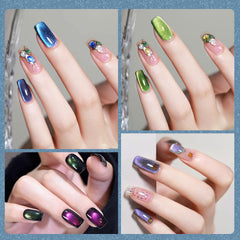CANNI Chathams Blue on model hands showcasing salon finish benefit