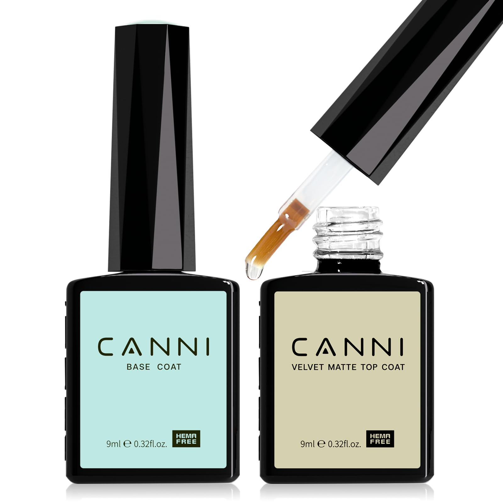 CANNI front packaging showing both base and matte top coat, professional quality result