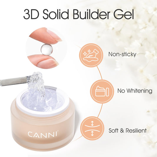 CANNI gel texture close-up highlighting soft elastic consistency and control