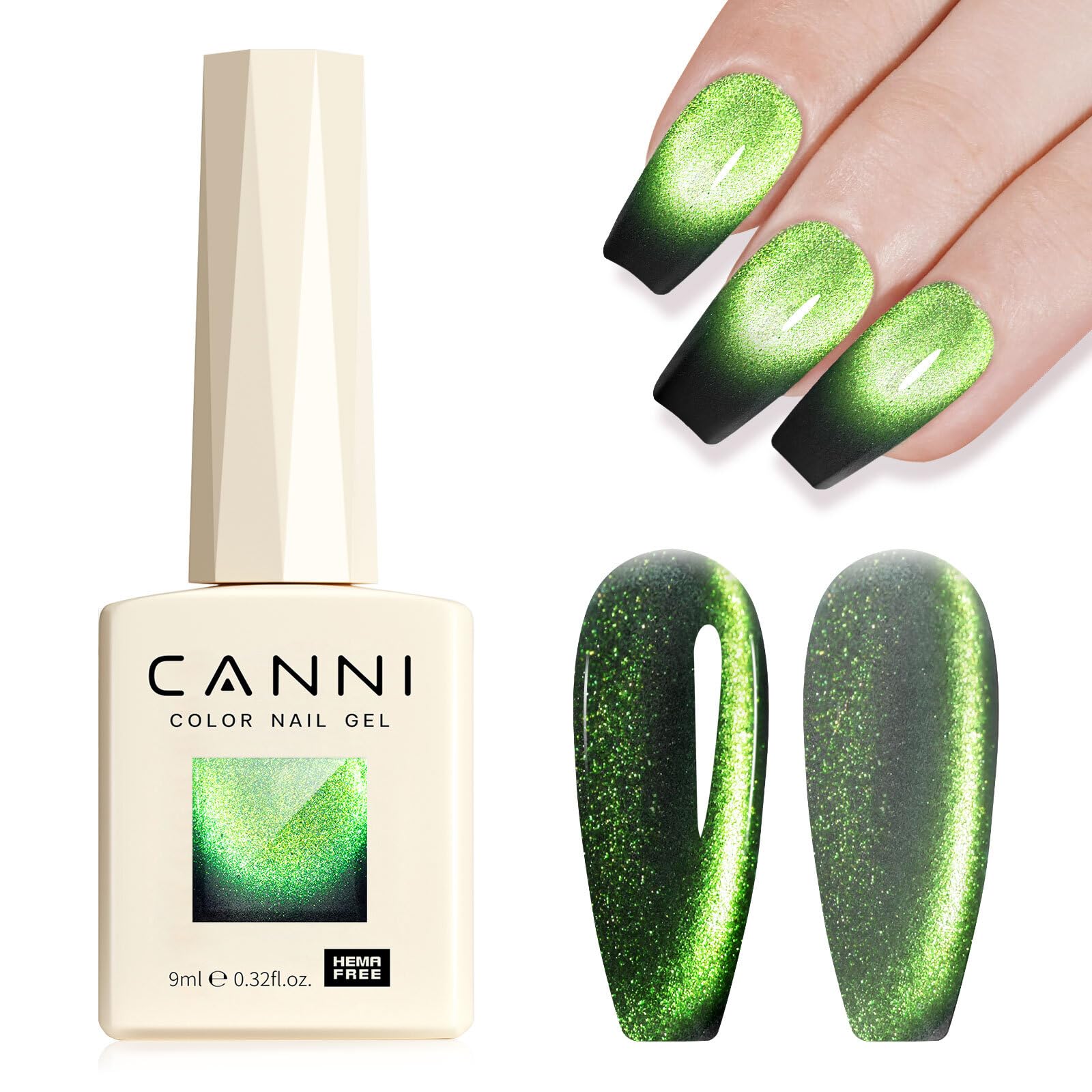 CANNI front bottle view showing shade and label for easy identification