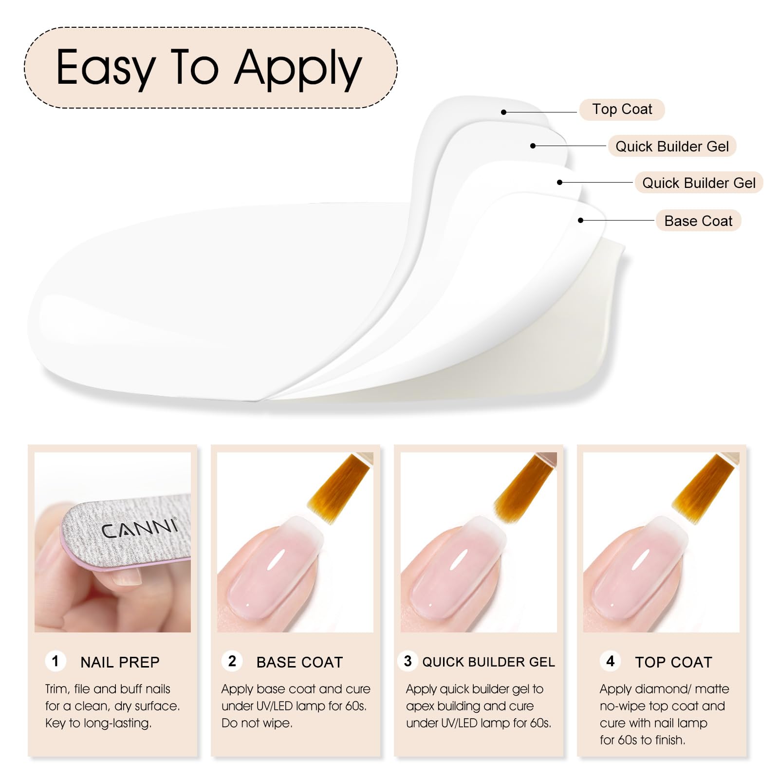 CANNI lifestyle salon table showing professional-ready gel in a manicure setup