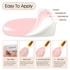 CANNI applied during DIY manicure showing salon results at home benefit