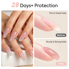 CANNI nude-pink apex close-up demonstrating natural-looking height and balance
