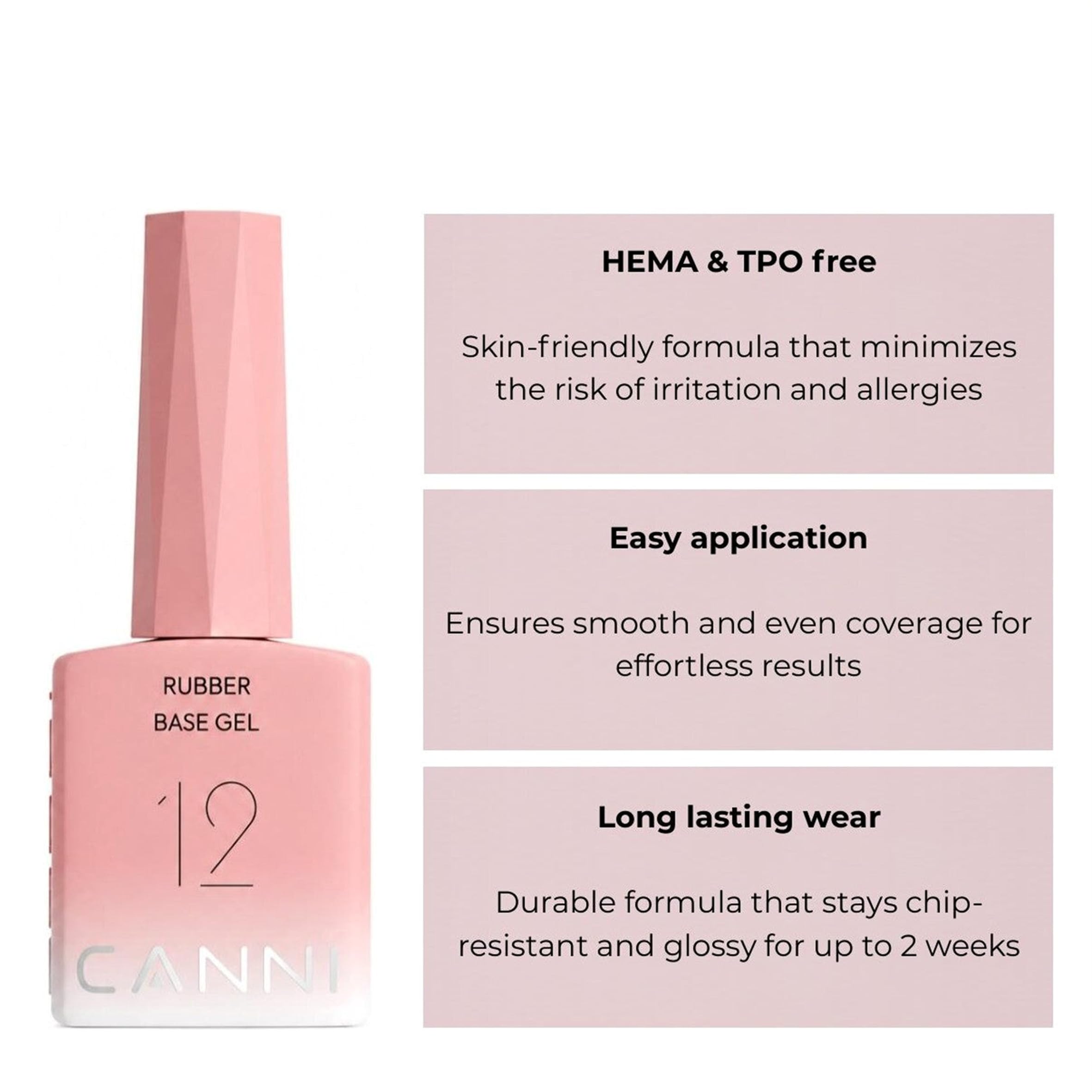 CANNI before and after nails illustrating added strength and visible improvement