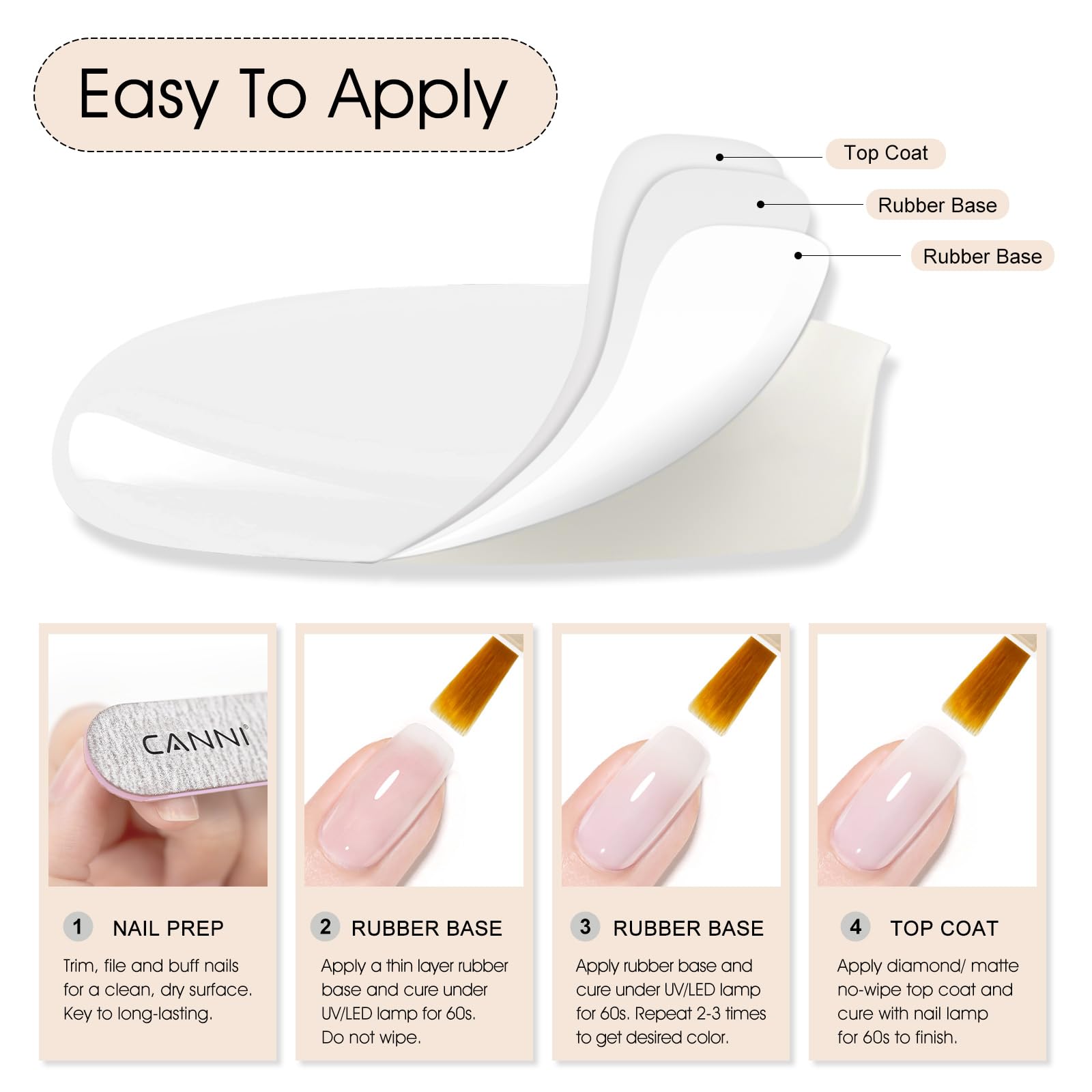 CANNI finished manicure lifestyle scene showing natural glossy nails and durability