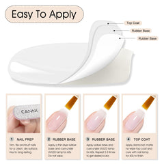 CANNI finished manicure lifestyle scene showing natural glossy nails and durability