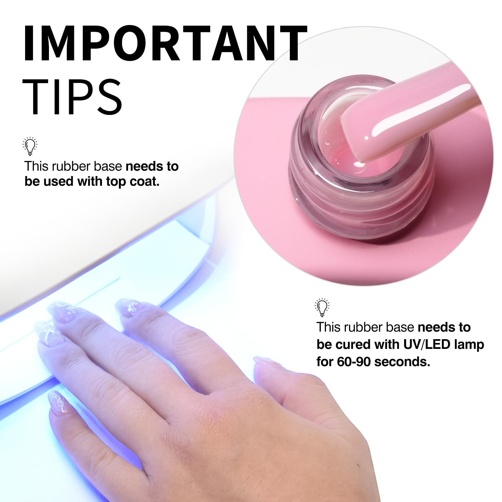CANNI on natural nail demonstrating subtle peach-pink coverage and protection