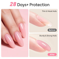 CANNI brush applying gel texture to nail showing smooth self-leveling finish