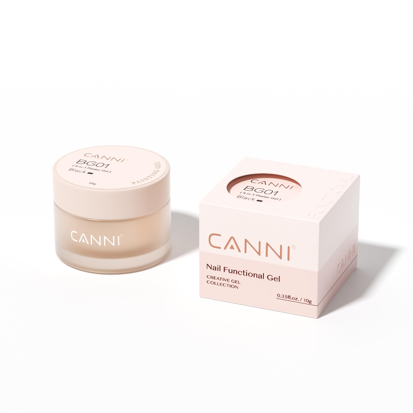 CANNI salon lifestyle application with technician using gel for client nails
