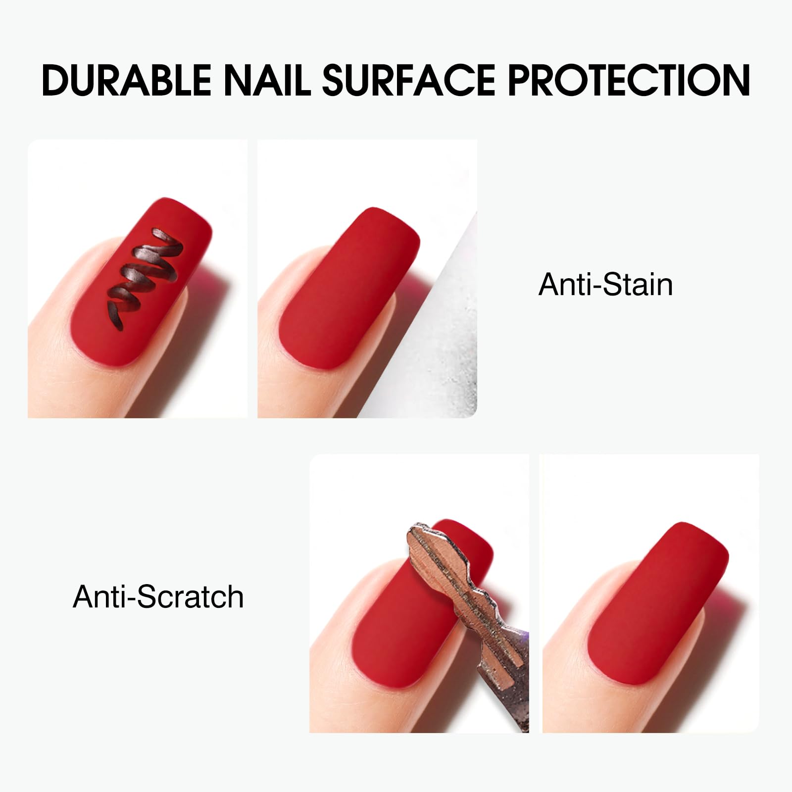 CANNI matte finish nail swatch showing soft, non-reflective modern appearance