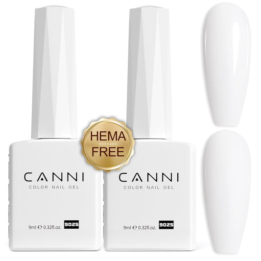 CANNI white gel front packaging showing kit and gift-ready box benefits