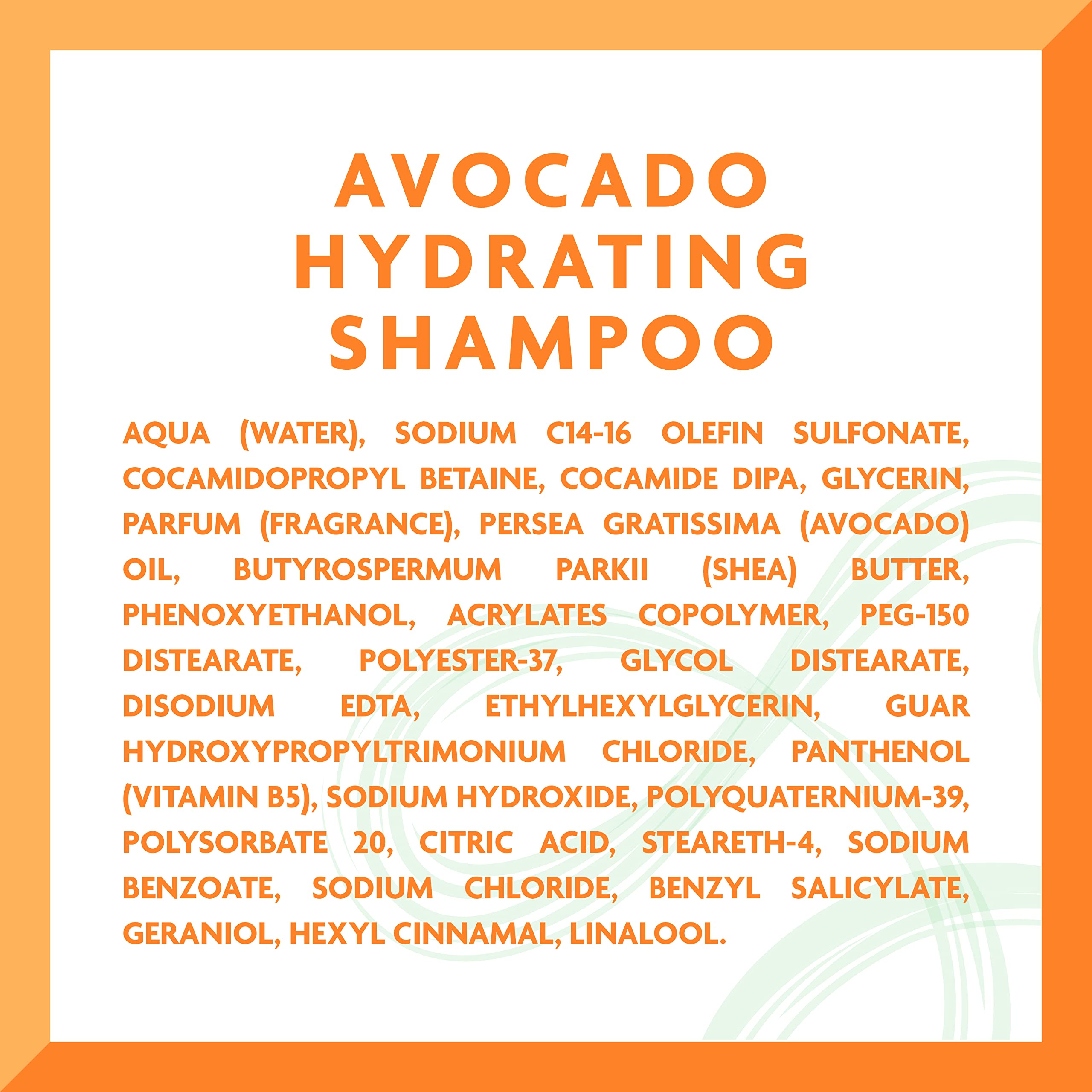 Cantu back label ingredients and directions for safe use clarity