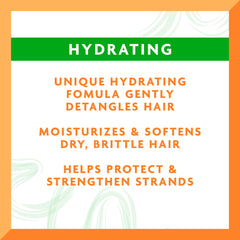 Cantu back label close-up with ingredients and usage directions for clarity benefit
