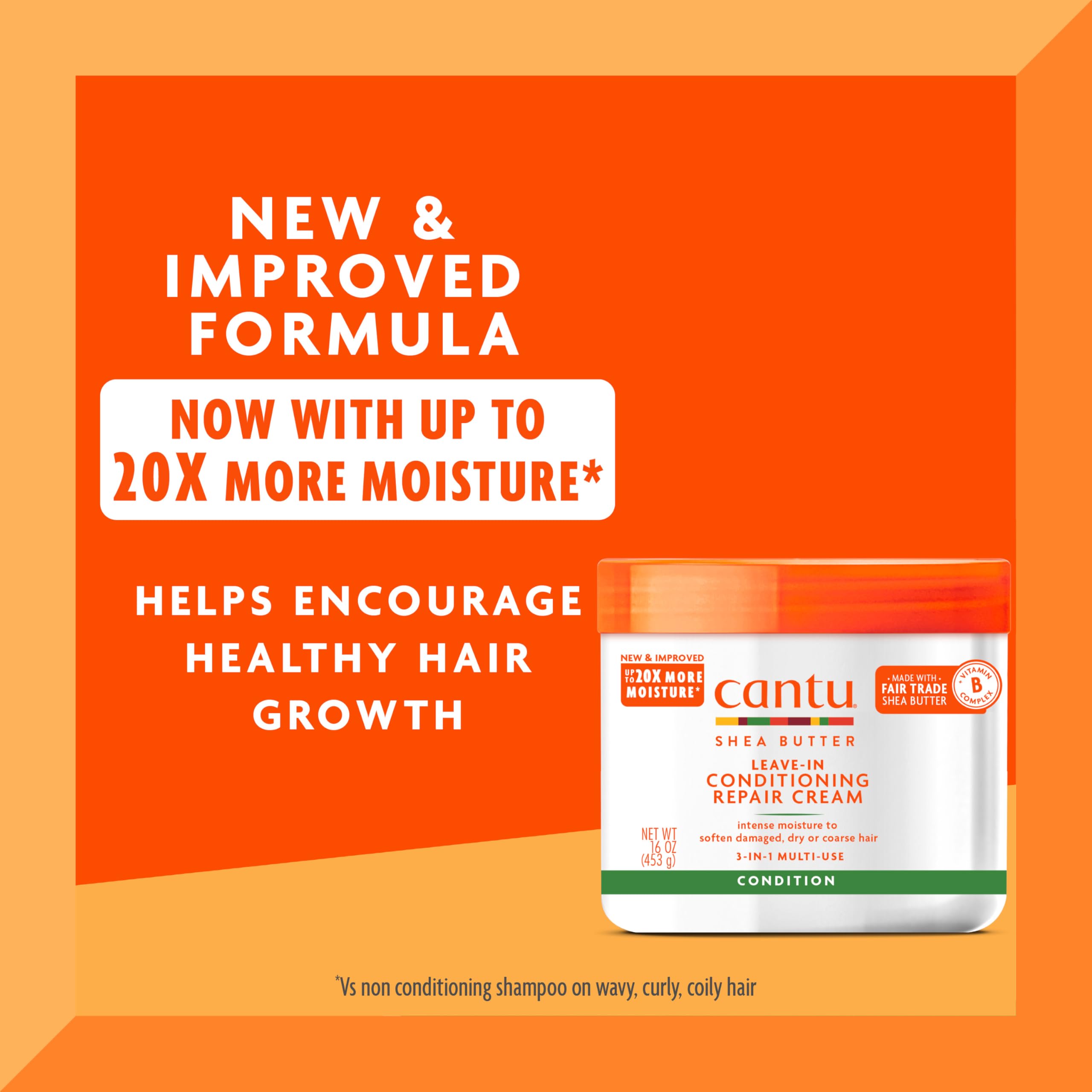 Cantu cream texture close-up displaying rich shea butter hydration