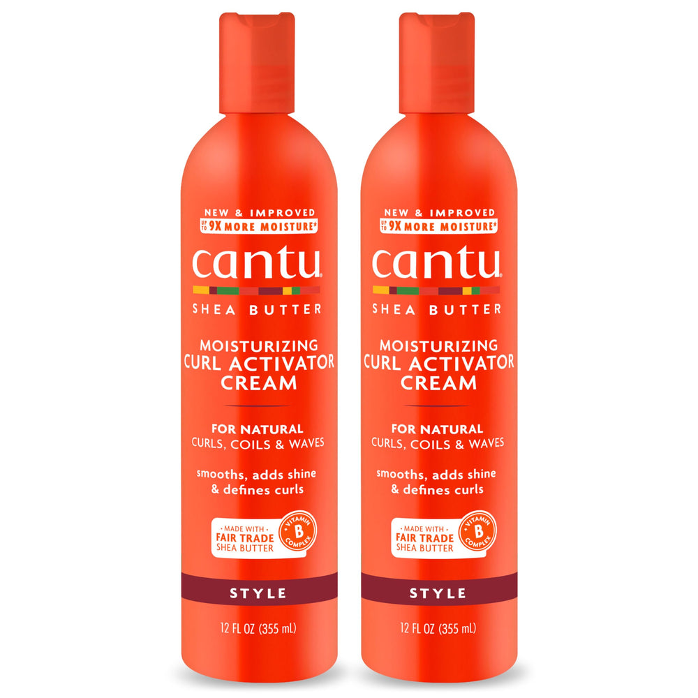 Cantu front packaging showing jar that defines curls and adds shine