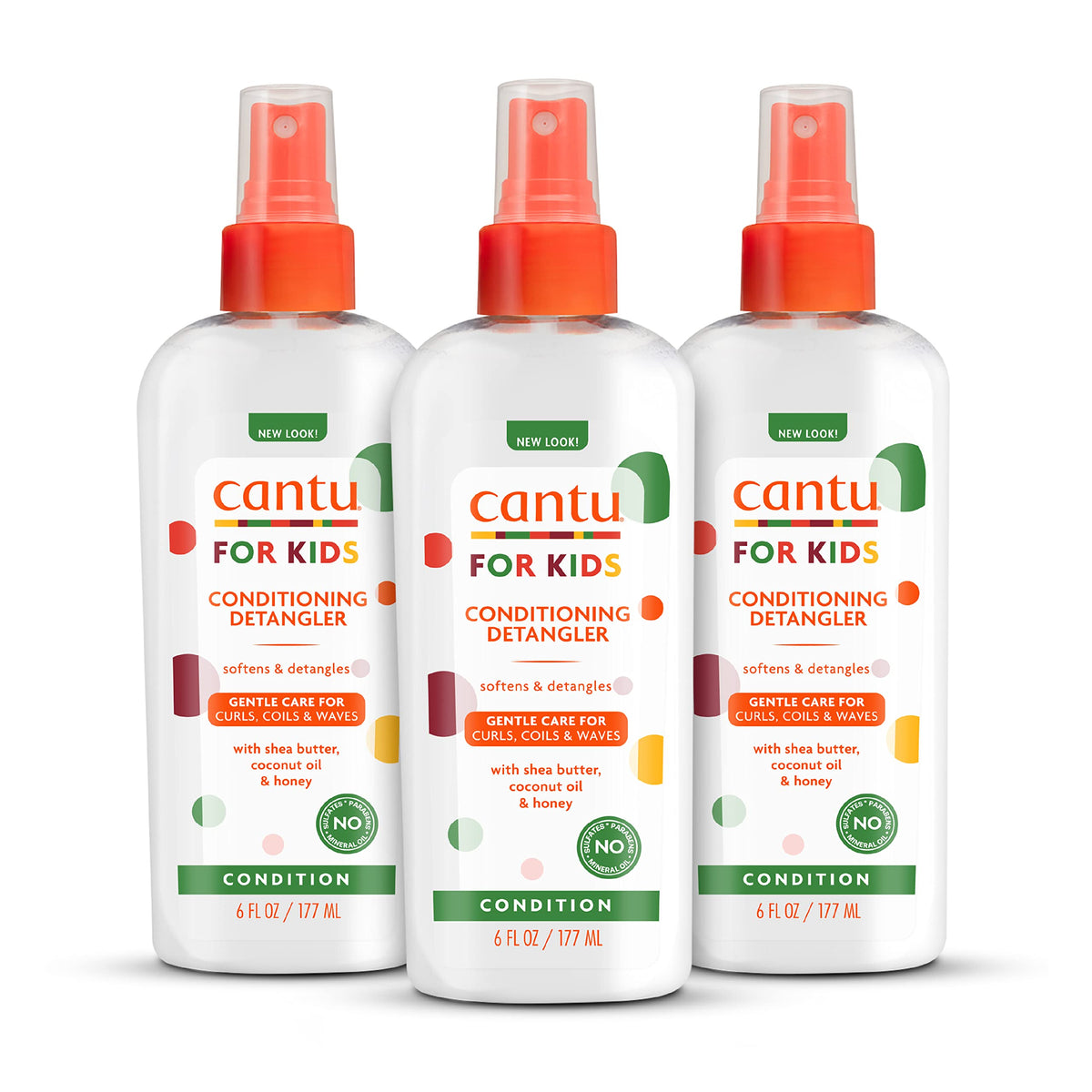 Cantu front packaging showing conditioning detangler benefits