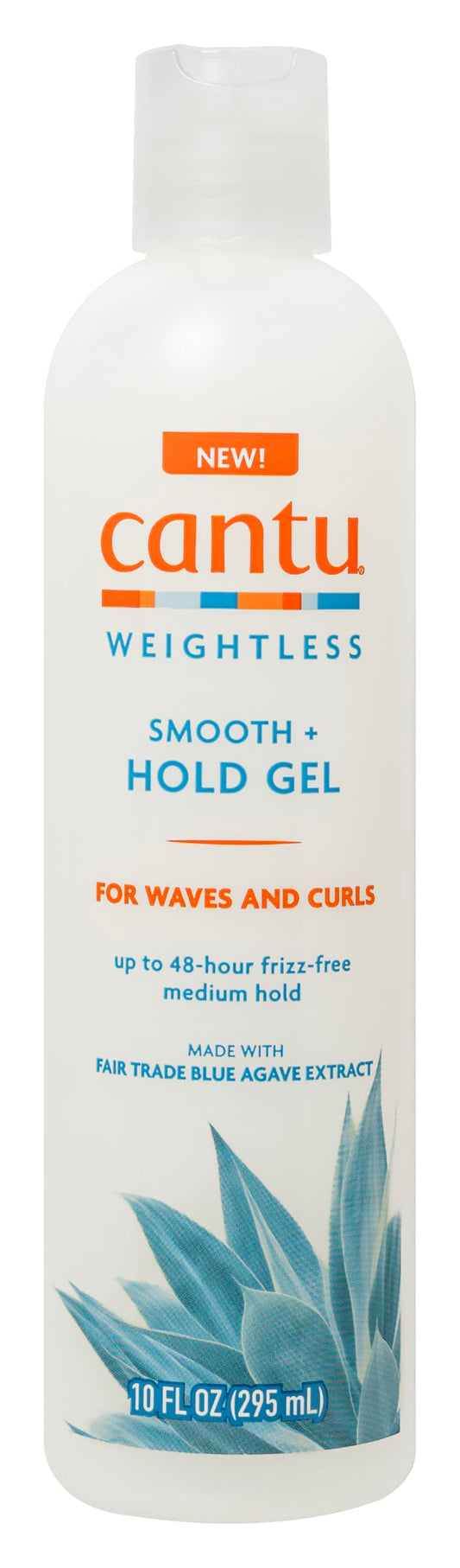 Cantu front packaging image showing bottle and clear gel for defined curls