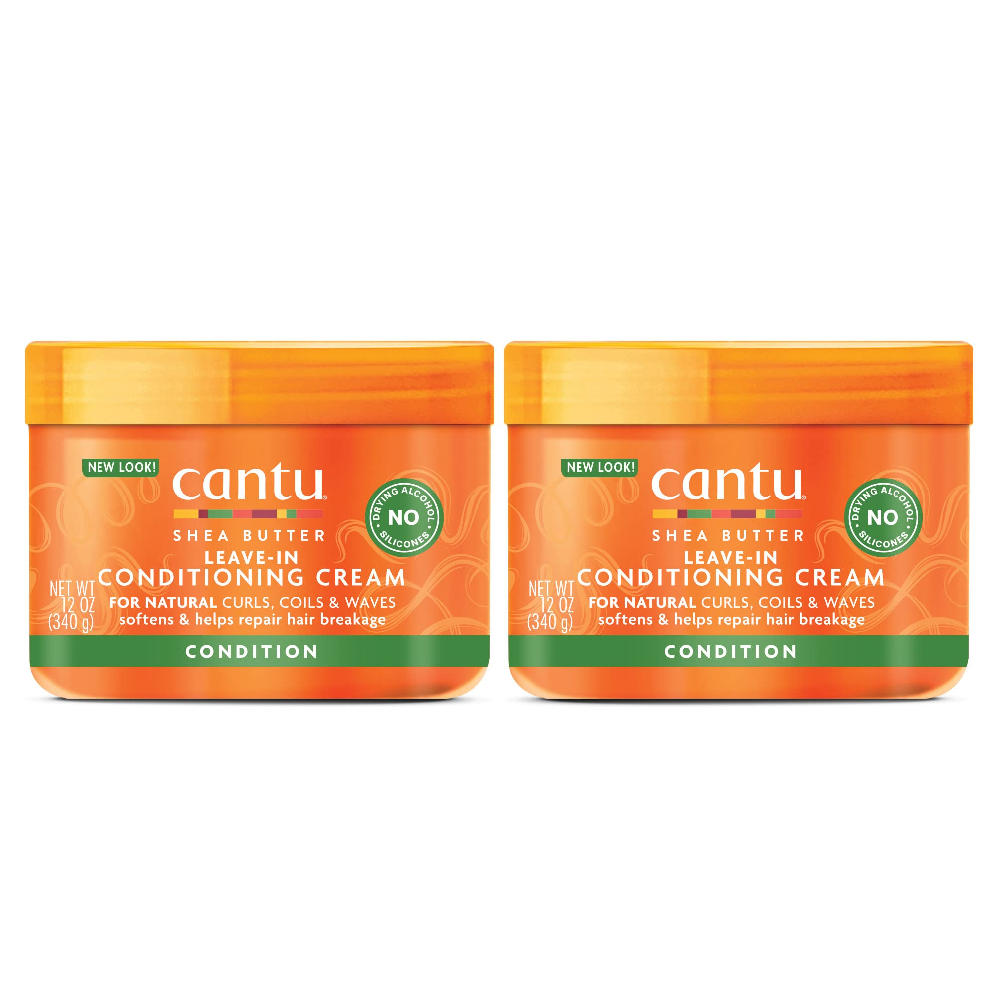 Cantu front packaging showing jar and two-pack for clear product identification and convenience