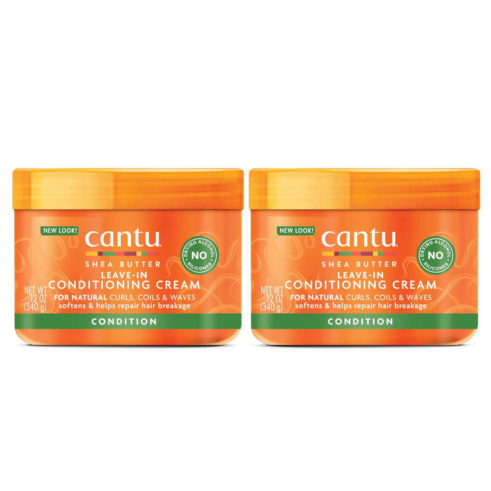 Cantu front packaging showing jar and two-pack for clear product identification and convenience