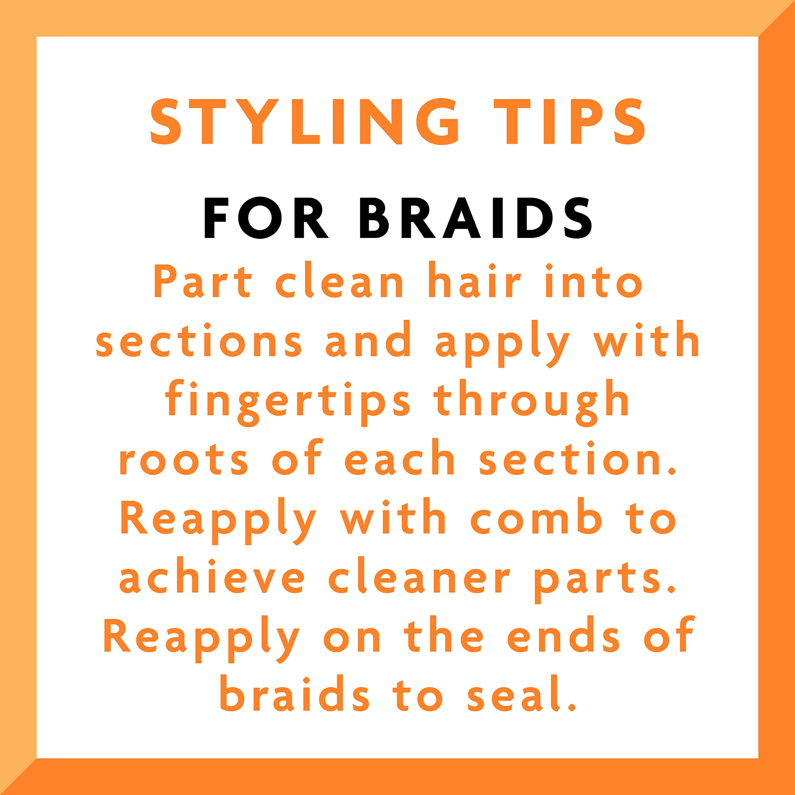 Cantu gel used on braided hairstyle keeping braids sleek and defined
