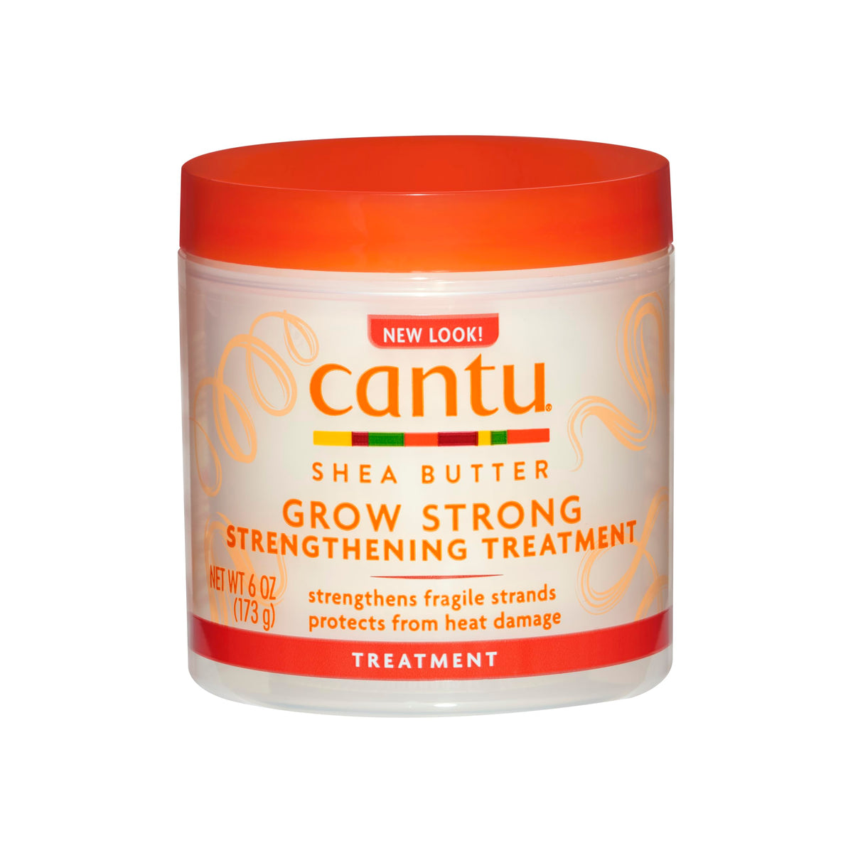 Cantu Grow Strong front packaging showing 6 oz jar and product benefits