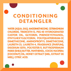 Cantu child in bathroom using detangler for gentler styling