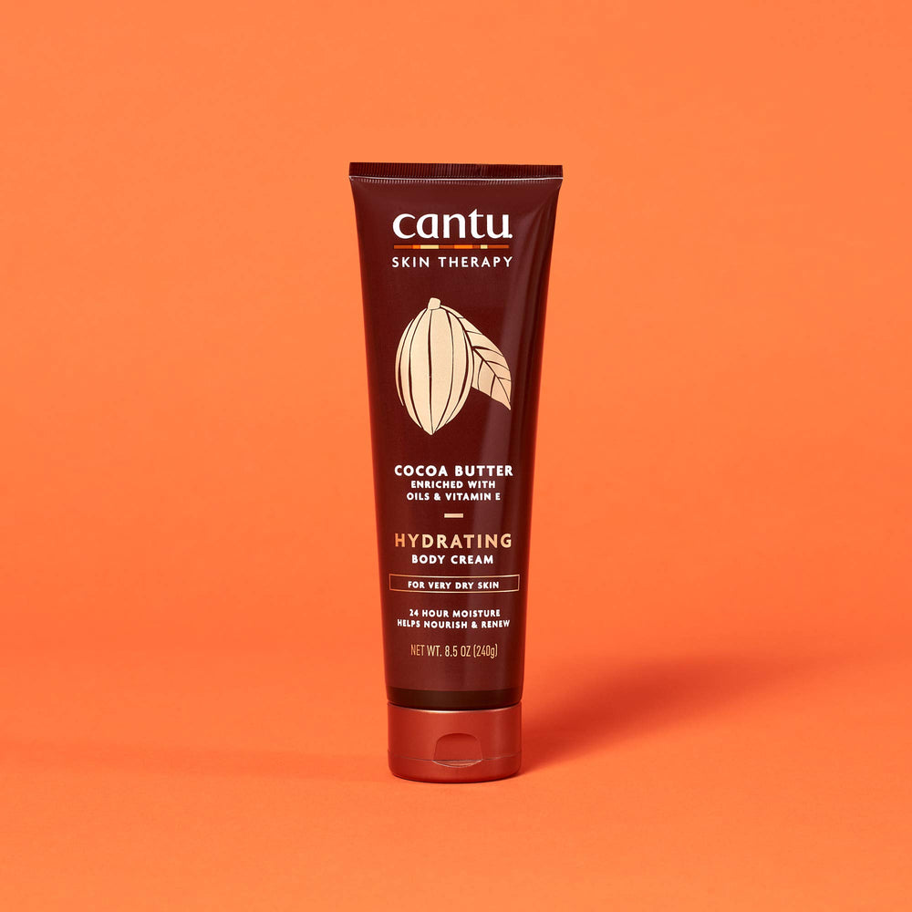 Cantu on bathroom shelf in lifestyle setting showing daily routine benefit