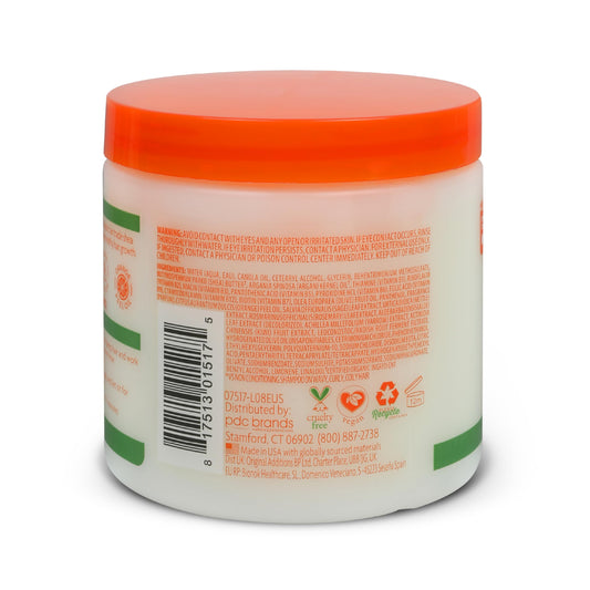 Cantu jar open close-up showing creamy texture and hydrating consistency