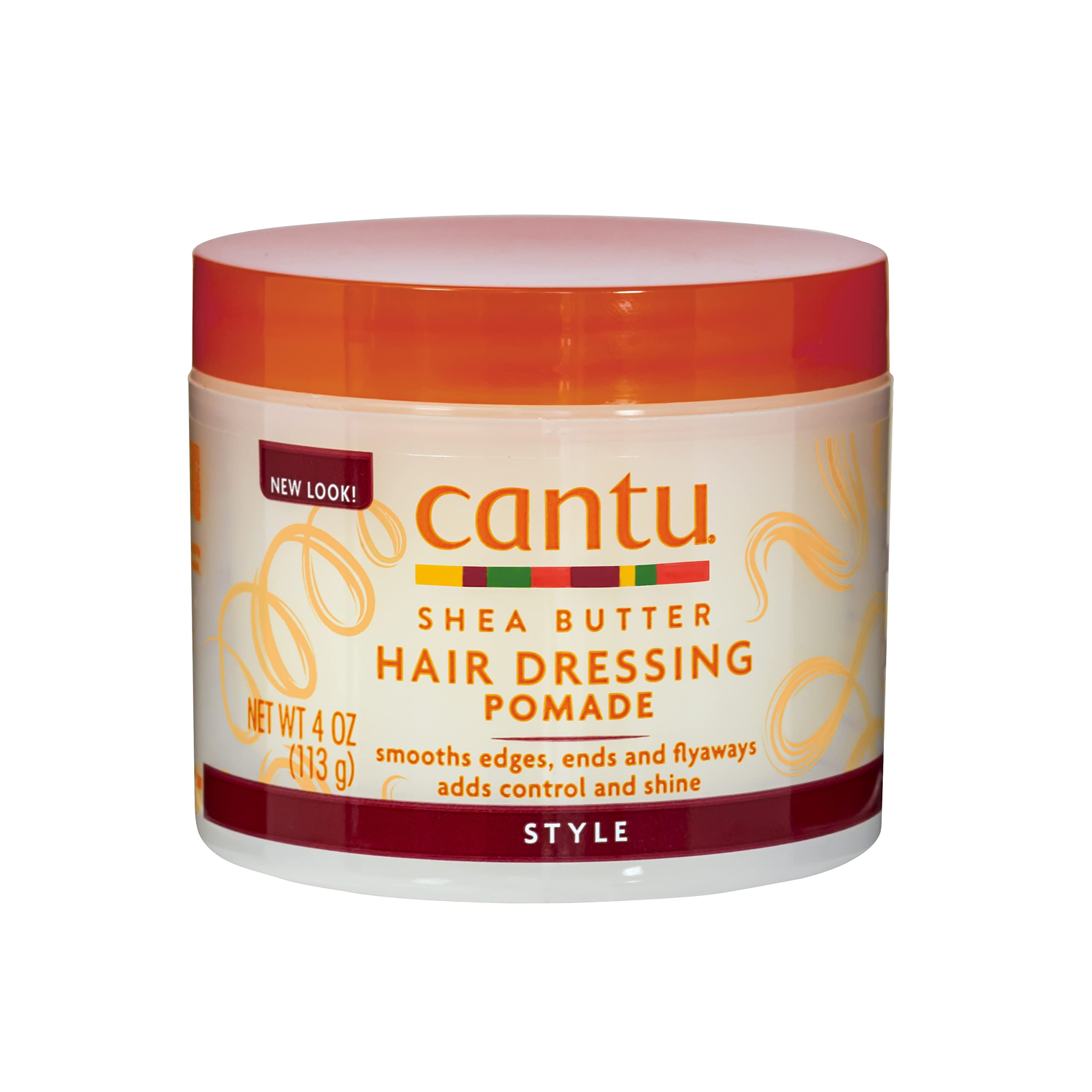 Cantu pomade 4 oz front jar showing label and compact size for travel