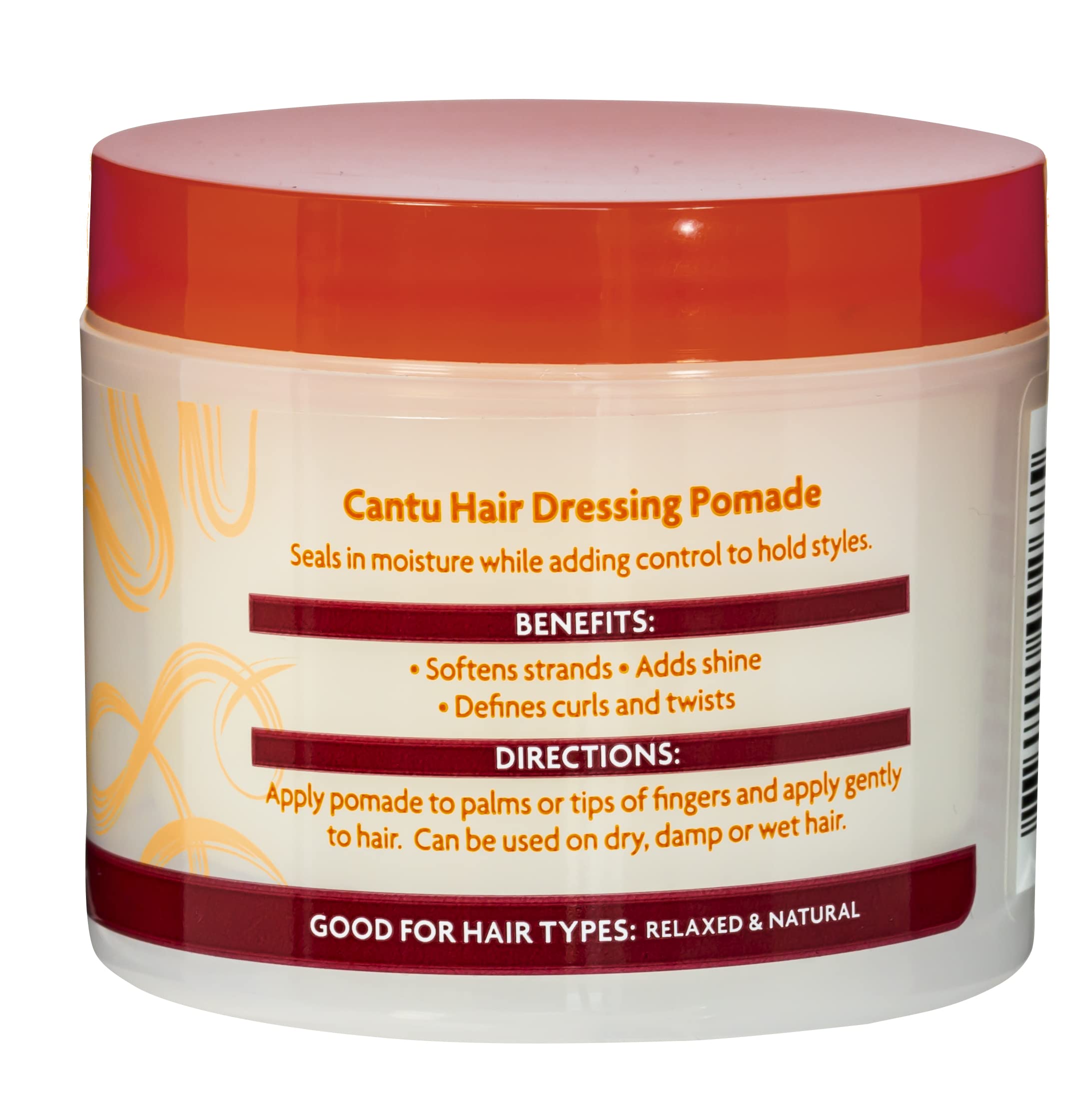 Cantu pomade texture close-up displaying creamy shea butter-rich finish
