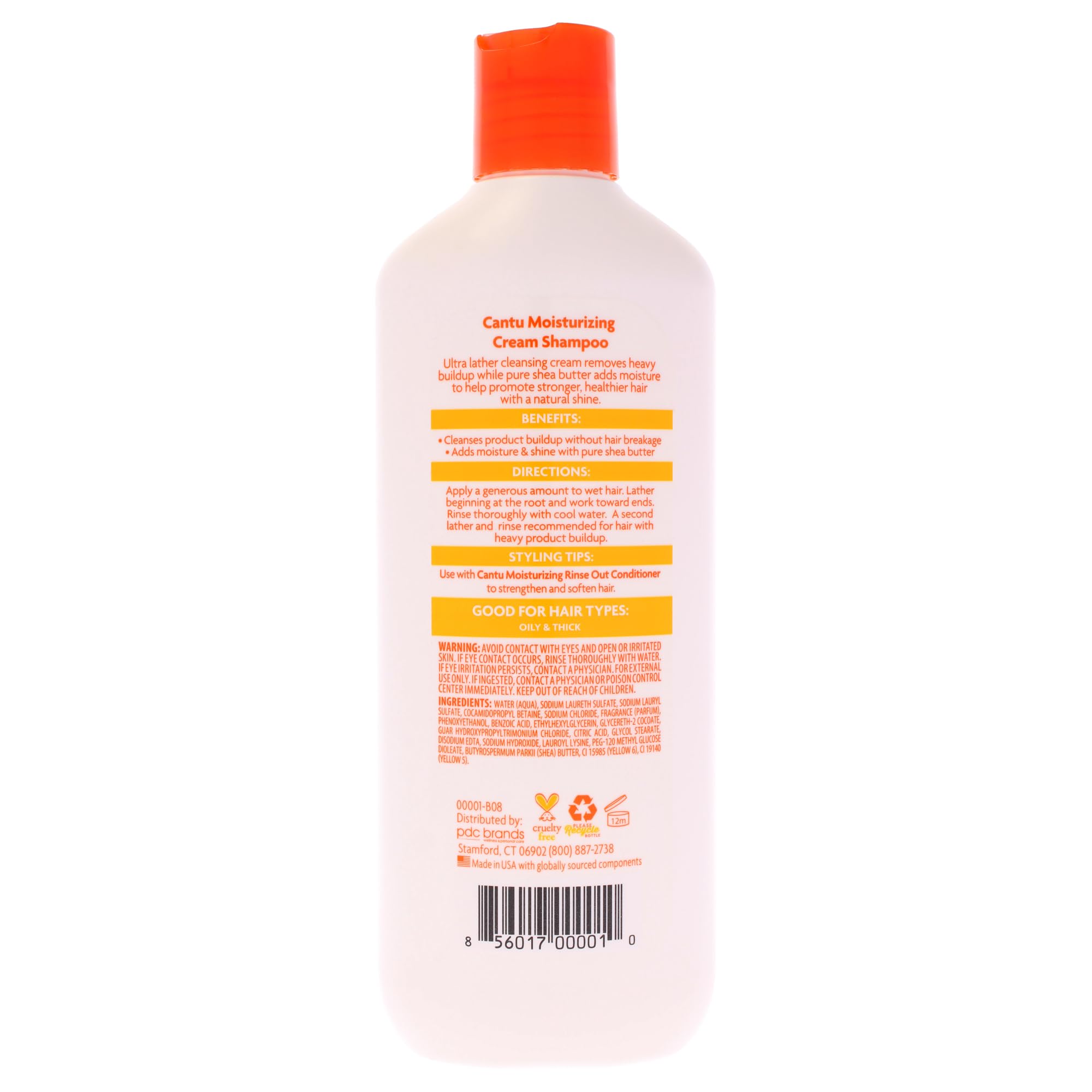 Cantu cream shampoo texture close-up showing rich moisturizing formula