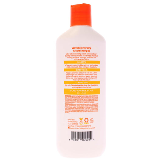 Cantu cream shampoo texture close-up showing rich moisturizing formula
