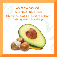 Cantu shampoo in hand on wet hair for easy detangling benefit