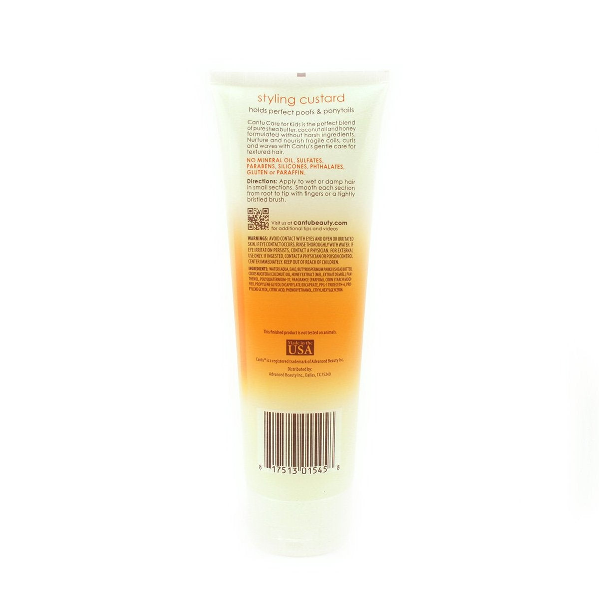 Cantu styling custard size comparison with common object showing portable 8 ounce jar