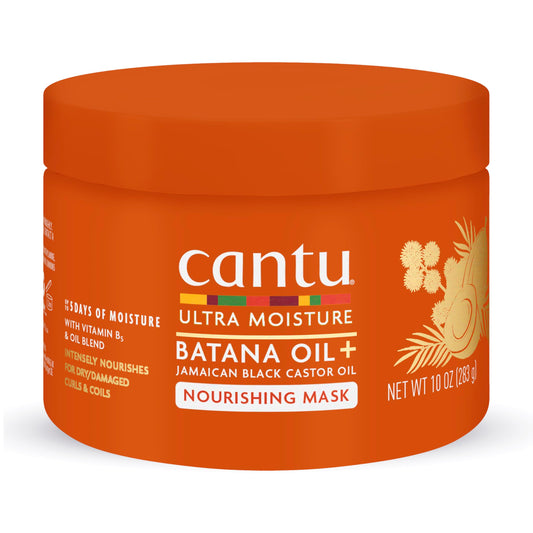 Cantu jar front view showing label and 10 oz size for clear identification and trust