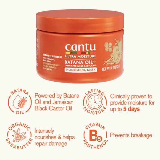 Cantu mask creamy texture close-up highlighting rich consistency for deep conditioning