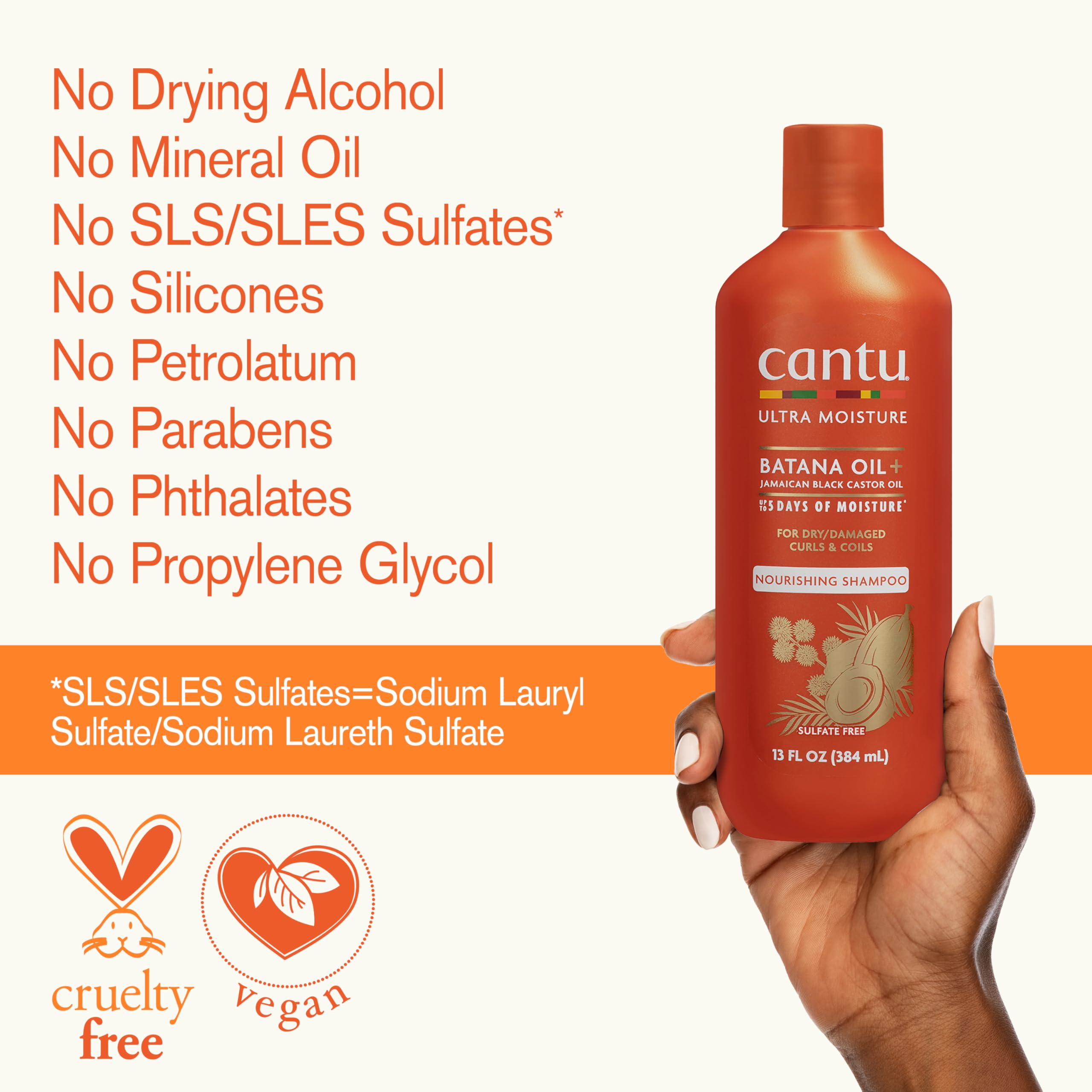 Cantu Ultra Moisture lineup showing regimen compatibility benefits