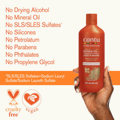 Cantu Ultra Moisture lineup showing regimen compatibility benefits