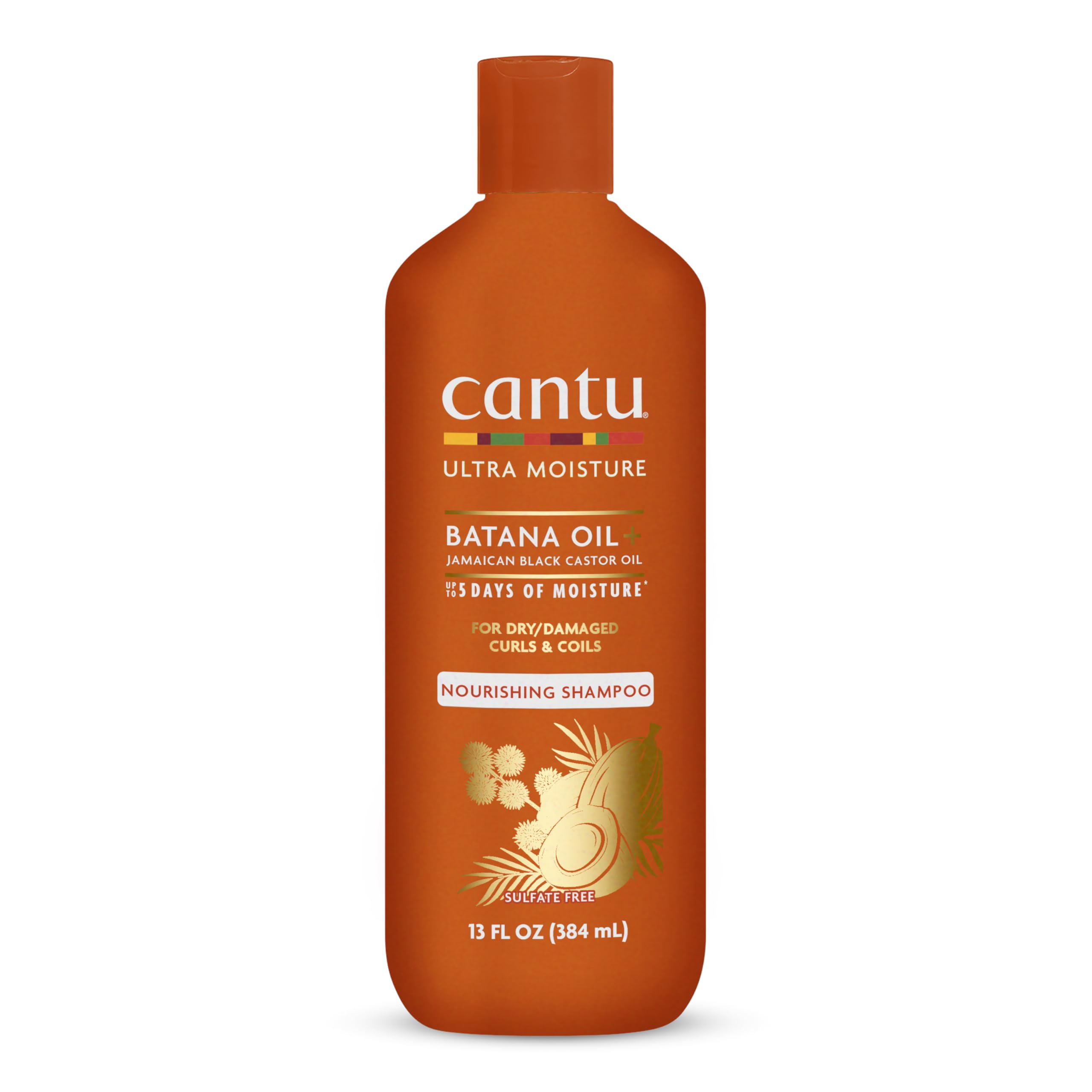 Cantu front bottle image showing product and hydration benefits