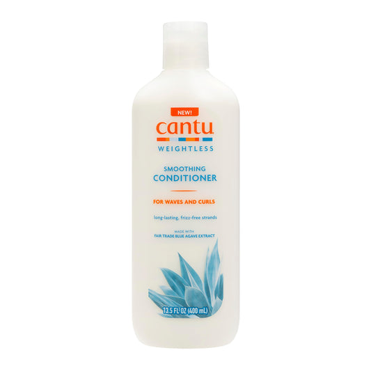 Cantu Weightless Conditioner front bottle showing label and lightweight smoothing benefit