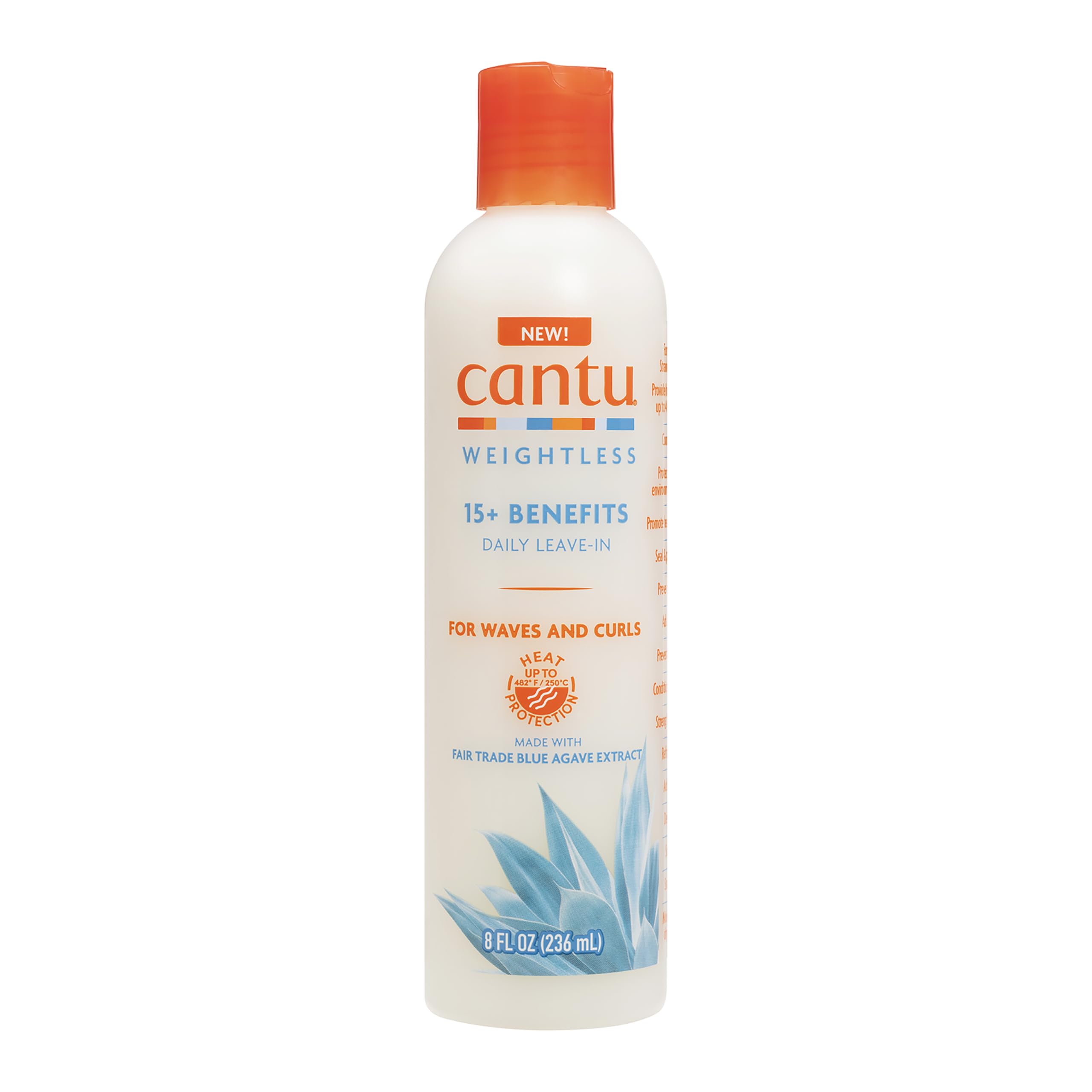 Cantu weightless front packaging shows bottle and branding, easy everyday use
