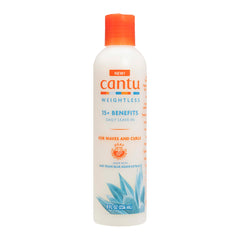 Cantu weightless front packaging shows bottle and branding, easy everyday use